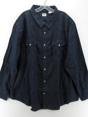Levis Shirt XXXL Western Pearl Snap Red Tab Denim Cowboy Rodeo NEW